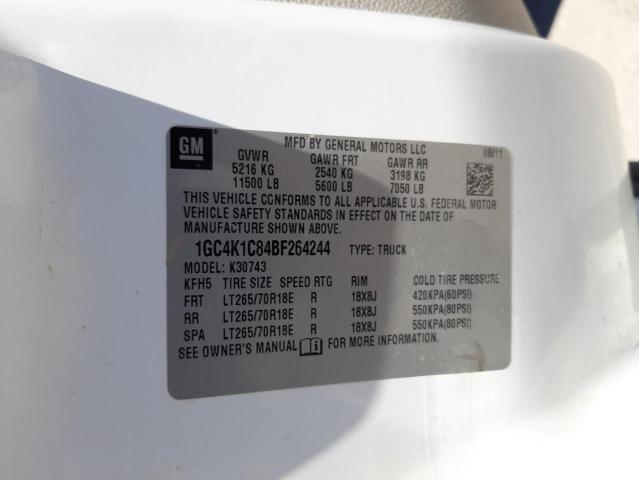Photo 10 from auction – 2011 CHEVROLET SILVERADO with VIN 1GC4K1C84BF264244