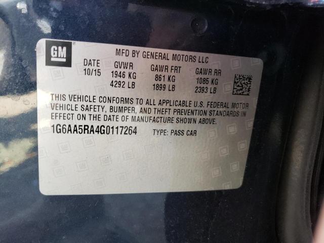 Photo 10 from auction – 2016 CADILLAC ATS with VIN 1G6AA5RA4G0117264