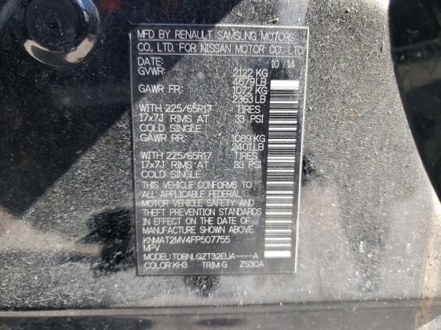 Photo 10 from auction – 2015 NISSAN ROGUE S with VIN KNMAT2MV4FP507755