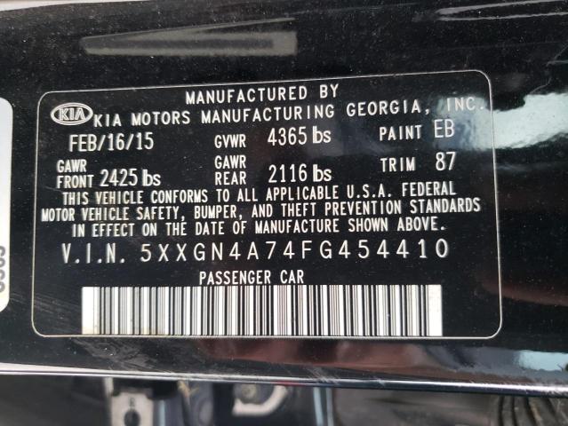 Photo 10 from auction – 2015 KIA OPTIMA EX with VIN 5XXGN4A74FG454410
