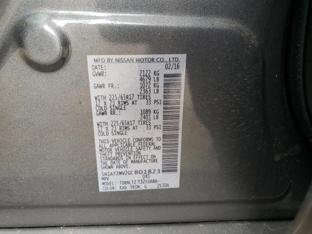 Photo 10 from auction – 2016 NISSAN ROGUE S with VIN 5N1AT2MV2GC801823