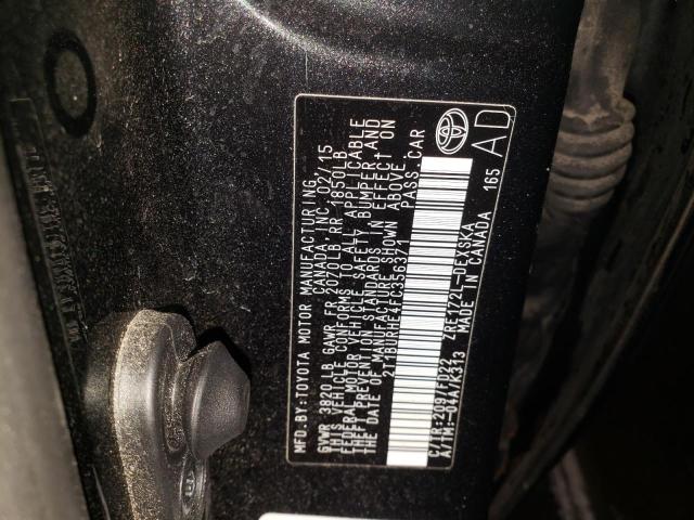 Photo 10 from auction – 2015 TOYOTA COROLLA L with VIN 2T1BURHE4FC356371