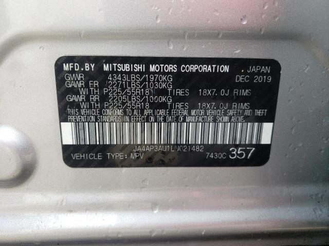 Photo 10 from auction – 2020 MITSUBISHI OUTLANDER with VIN JA4AP3AU1LU021482