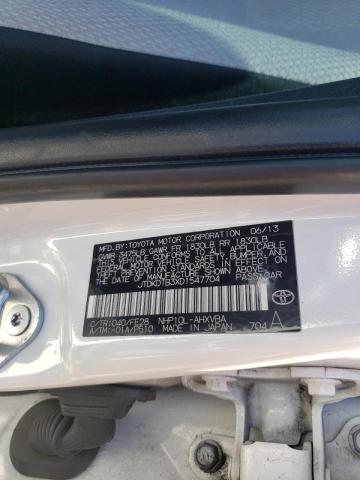 Photo 10 from auction – 2013 TOYOTA PRIUS C with VIN JTDKDTB3XD1547704