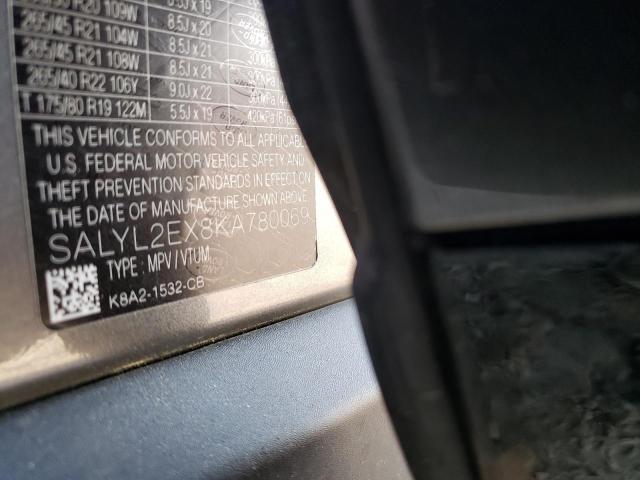 Photo 10 from auction – 2019 LAND ROVER RANGE ROVE with VIN SALYL2EX8KA780069