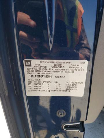 Photo 10 from auction – 2010 CHEVROLET TRAVERSE L with VIN 1GNLREED2AS126658