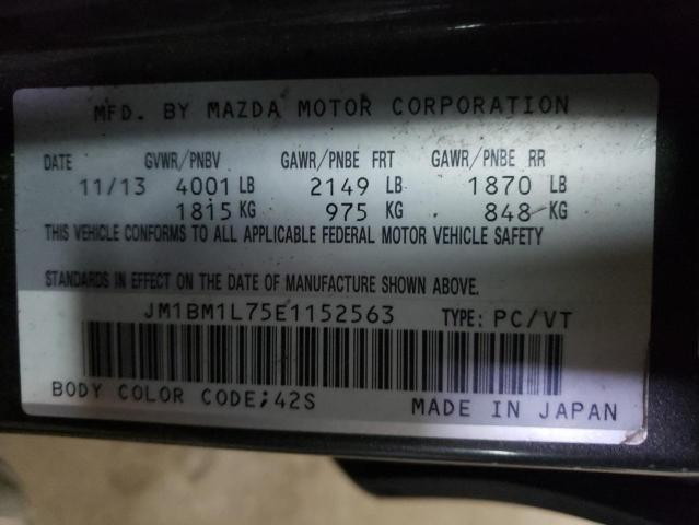 Photo 10 from auction – 2014 MAZDA 3 TOURING with VIN JM1BM1L75E1152563