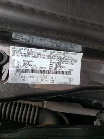 Photo 10 from auction – 2016 FORD FOCUS SE with VIN 1FADP3K22GL267832
