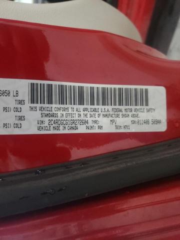 Photo 10 from auction – 2016 DODGE GRAND CARA with VIN 2C4RDGCG1GR272604