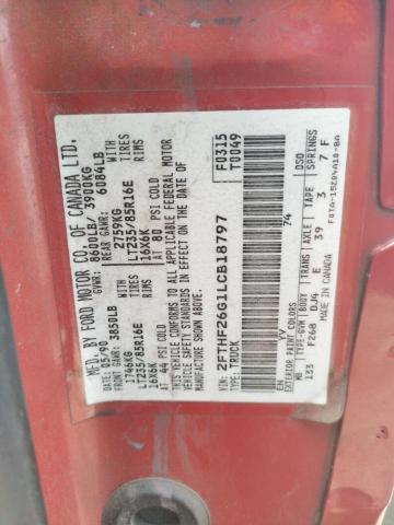 Photo 10 from auction – 1990 FORD F250 with VIN 2FTHF26G1LCB18797
