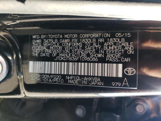 Photo 10 from auction – 2015 TOYOTA PRIUS C with VIN JTDKDTB36F1098086