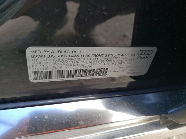 Photo 10 from auction – 2012 AUDI A8 L QUATT with VIN WAURVAFD0CN011142