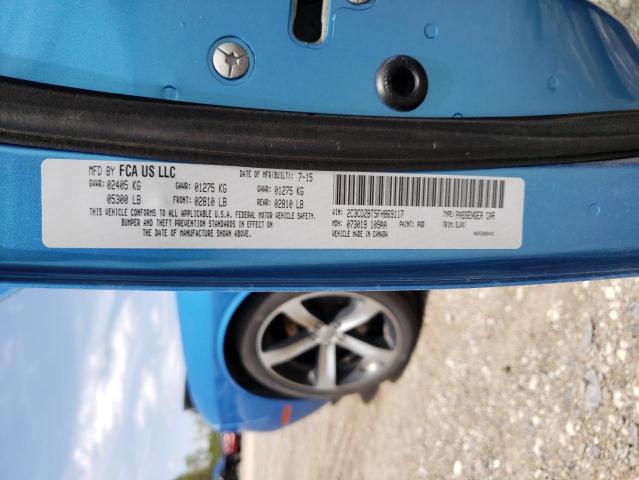 Photo 10 from auction – 2015 DODGE CHALLENGER with VIN 2C3CDZBT5FH869117