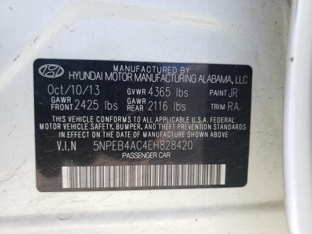 Photo 10 from auction – 2014 HYUNDAI SONATA GLS with VIN 5NPEB4AC4EH828420