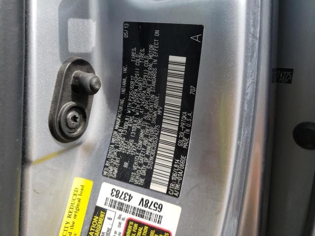 Photo 10 from auction – 2013 TOYOTA SIENNA XLE with VIN 5TDYK3DC2DS374275