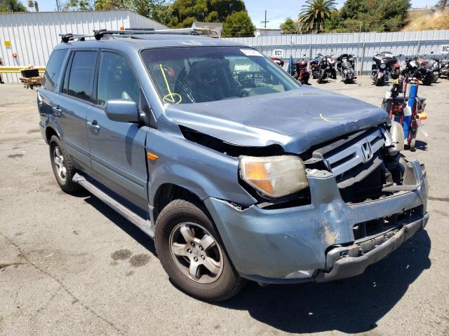 HONDA PILOT EXL 2007 with VIN 5FNYF28587B014656 - Photo from auction