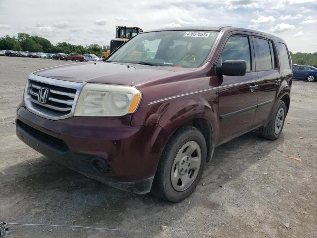 Photo 2 from auction – 2013 HONDA PILOT LX with VIN 5FNYF3H20DB018689