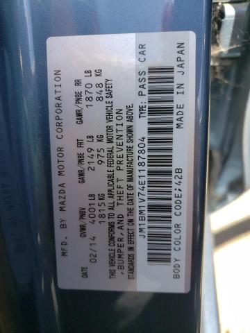Photo 10 from auction – 2014 MAZDA 3 TOURING with VIN JM1BM1V74E1187804