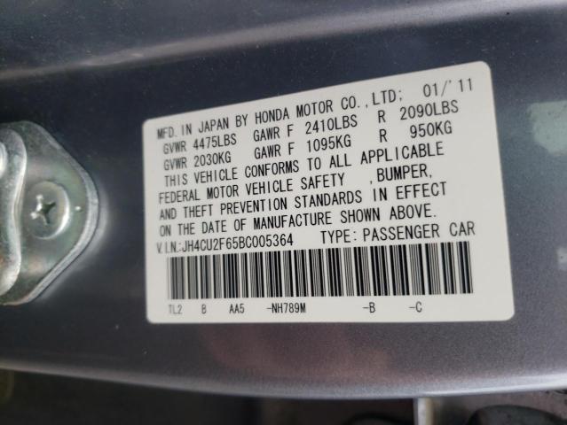 Photo 10 from auction – 2011 ACURA TSX with VIN JH4CU2F65BC005364