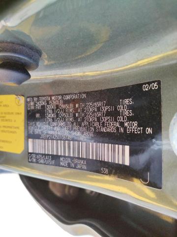 Photo 10 from auction – 2005 TOYOTA HIGHLANDER with VIN JTEEP21A250106148