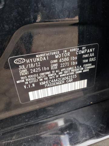 Photo 10 from auction – 2012 HYUNDAI SONATA HYB with VIN KMHEC4A42CA042315