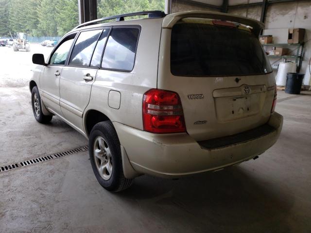 Photo 3 from auction – 2001 TOYOTA HIGHLANDER with VIN JTEHD21A710007471