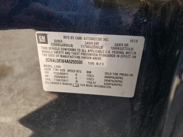 Photo 10 from auction – 2010 CHEVROLET EQUINOX LT with VIN 2CNALDEW4A6255500