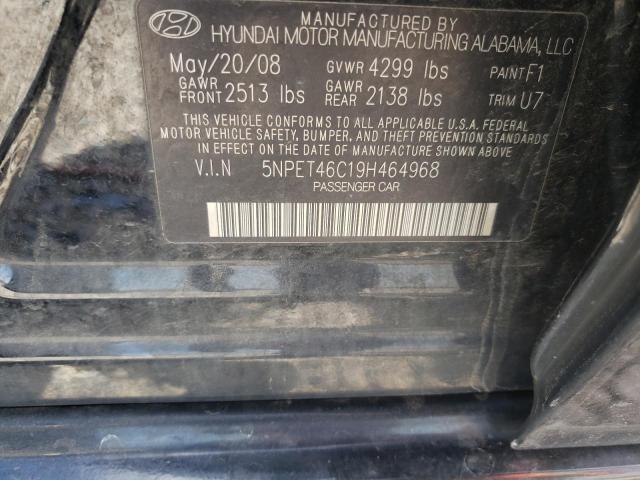 Photo 10 from auction – 2009 HYUNDAI SONATA GLS with VIN 5NPET46C19H464968