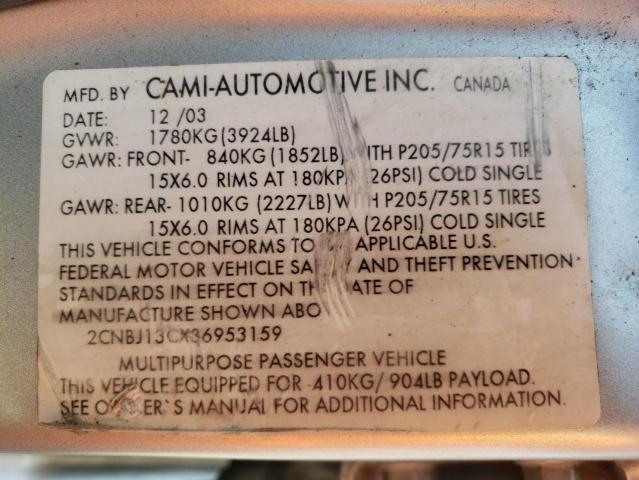 Photo 10 from auction – 2003 CHEVROLET TRACKER with VIN 2CNBJ13CX36953159