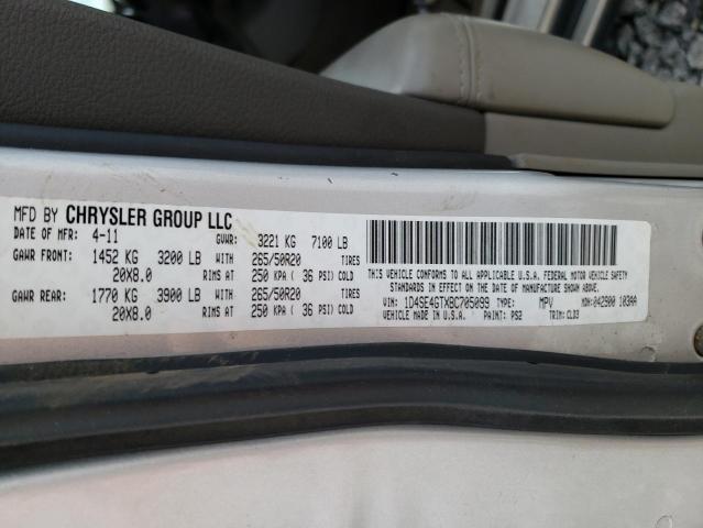 Photo 10 from auction – 2011 DODGE DURANGO CR with VIN 1D4SE4GTXBC705099
