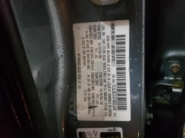 Photo 10 from auction – 2012 MAZDA CX-9 with VIN JM3TB3BV2C0357578
