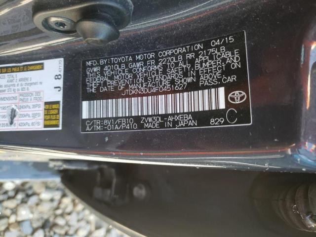 صورة رقم 10 من المزاد - 2015 TOYOTA PRIUS مع VIN JTDKN3DU4F0451627