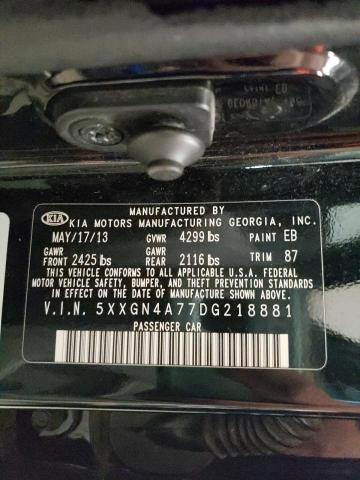 Photo 10 from auction – 2013 KIA OPTIMA EX with VIN 5XXGN4A77DG218881