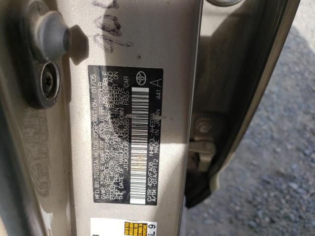 Photo 10 from auction – 2005 TOYOTA PRIUS with VIN JTDKB20U853036851