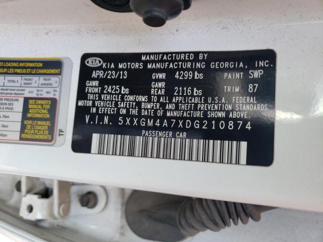 Photo 10 from auction – 2013 KIA OPTIMA LX with VIN 5XXGM4A7XDG210874