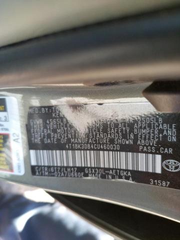 Photo 10 from auction – 2012 TOYOTA AVALON with VIN 4T1BK3DB4CU460030