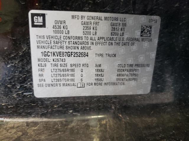 Photo 10 from auction – 2016 CHEVROLET SILVERADO with VIN 1GC1KVE87GF252684