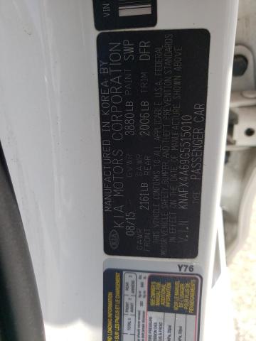Photo 10 from auction – 2016 KIA FORTE LX with VIN KNAFX4A69G5515010