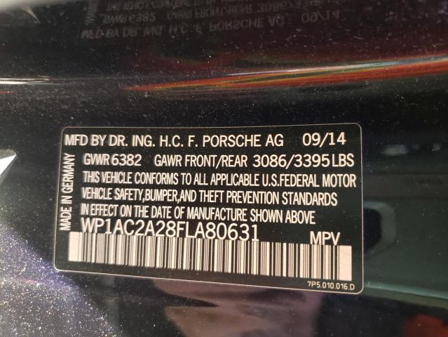 Photo 10 from auction – 2015 PORSCHE CAYENNE TU with VIN WP1AC2A28FLA80631
