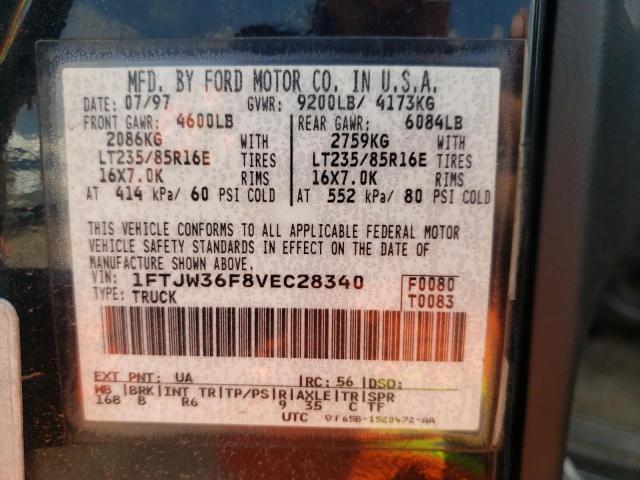 Photo 10 from auction – 1997 FORD F350 with VIN 1FTJW36F8VEC28340
