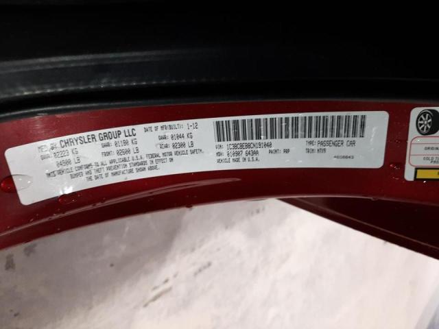 Photo 10 from auction – 2012 CHRYSLER 200 TOURIN with VIN 1C3BCBEB8CN191040