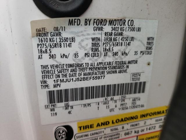 Photo 10 from auction – 2011 FORD EXPEDITION with VIN 1FMJU1J52BEF55977