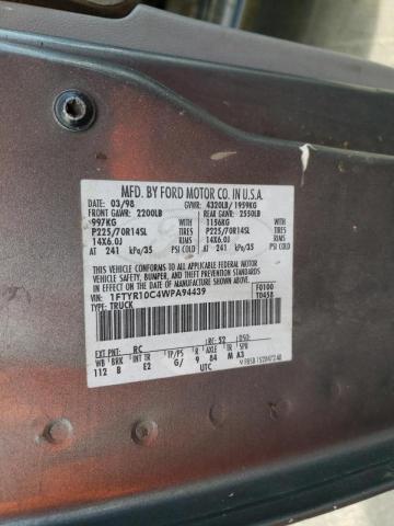 Photo 10 from auction – 1998 FORD RANGER with VIN 1FTYR10C4WPA94439