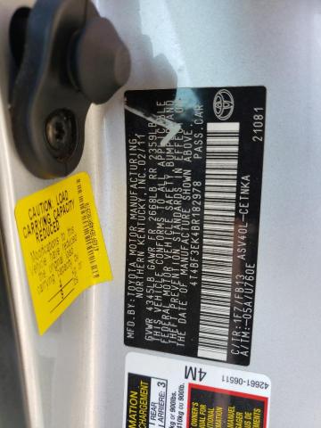Foto 10 de la subasta – 2011 TOYOTA CAMRY BASE con VIN 4T4BF3EK4BR182978