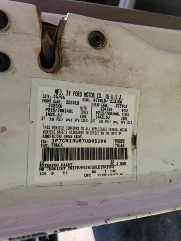 Photo 10 from auction – 1996 FORD RANGER with VIN 1FTCR10U8TUD05190
