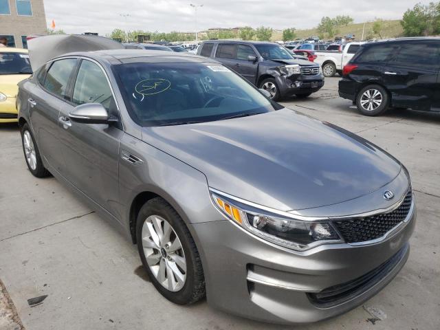 KIA OPTIMA EX 2018 with VIN 5XXGU4L38JG187875 - Photo from auction