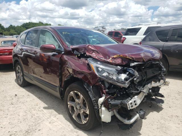 HONDA CR-V EX 2018 with VIN 7FARW2H50JE018104 - Photo from auction