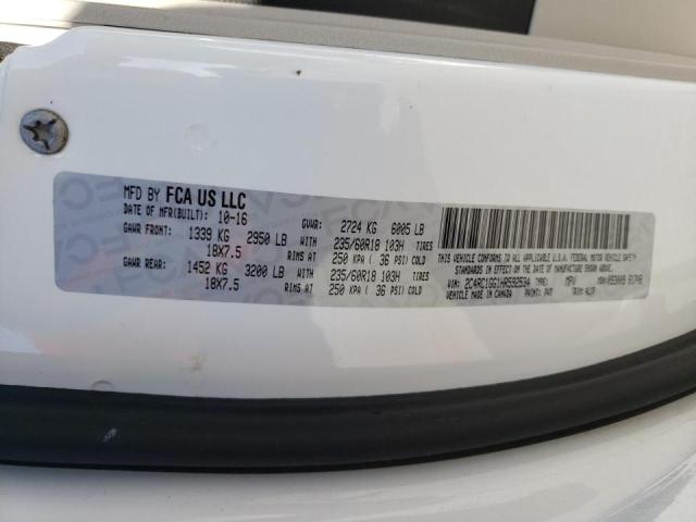 Photo 10 from auction – 2017 CHRYSLER PACIFICA L with VIN 2C4RC1GG1HR592534