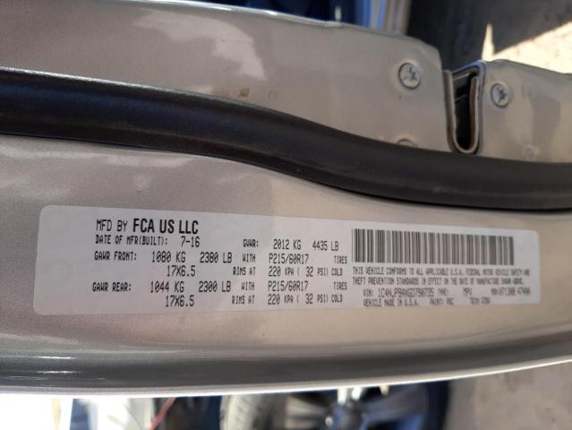 Photo 10 from auction – 2016 JEEP PATRIOT SP with VIN 1C4NJPBAXGD790735