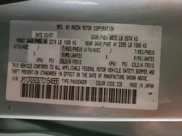 Photo 10 from auction – 2007 MAZDA 5 with VIN JM1CR293270154666